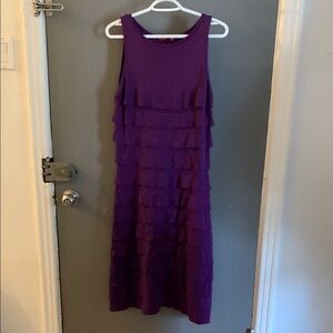 Carolina Herrera ruffle purple whimsical fairy dress